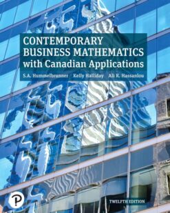 Solution Manuals For Contemporary Business Mathematics with Canadian Applications