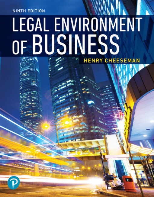 Test bank Legal Environment of Business