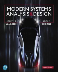 Test Bank For Modern Systems Analysis and Design, 9th edition Joseph S Valacich