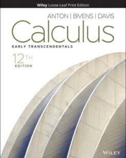 Calculus Early Transcendentals, 12th Edition Howard Anton