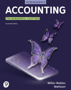 horngren's accounting, the managerial chapters,