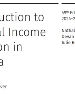 Solutions Manual For Introduction to Federal Income Taxation in Canada 45 ed Johnstone 2024-2025