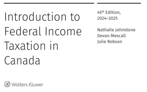 Solutions Manual For Introduction to Federal Income Taxation in Canada 45 ed Johnstone 2024-2025