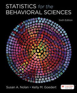 Statistics for the Behavioral Sciences Sixth Edition 2024 Susan Nolan